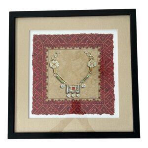 Chariklia Zarris Framed Art Print – Ethnic Style Necklace Design – 21.5”